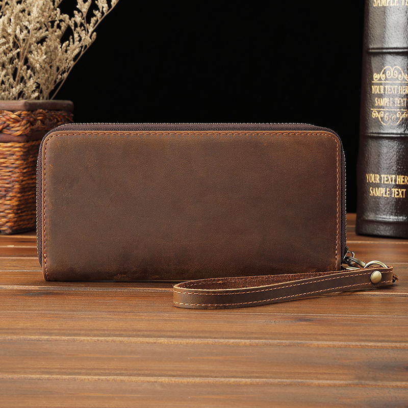 Valut Forge Men’s Vintage Leather Long Wallet