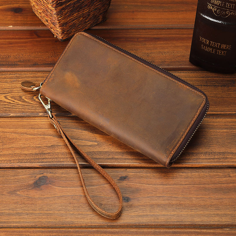 Valut Forge Men’s Vintage Leather Long Wallet