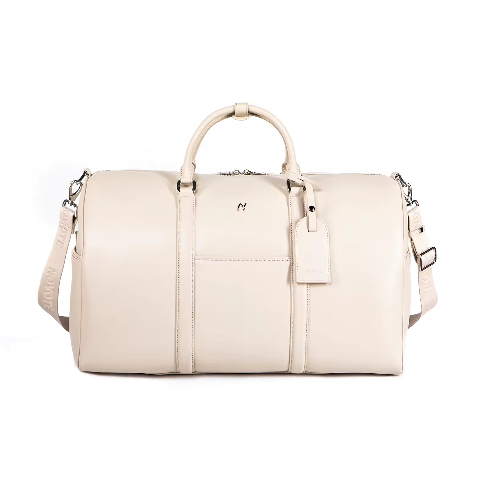 Luxury Cowhide Leather Travel Bag for Men – Large Capacity Weekend & Carry-On Bag