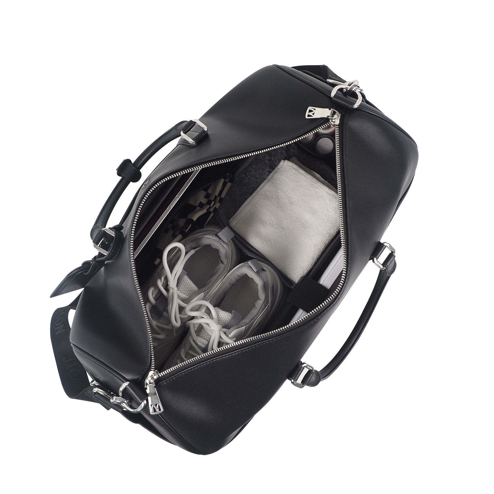 Luxury Cowhide Leather Travel Bag for Men – Large Capacity Weekend & Carry-On Bag