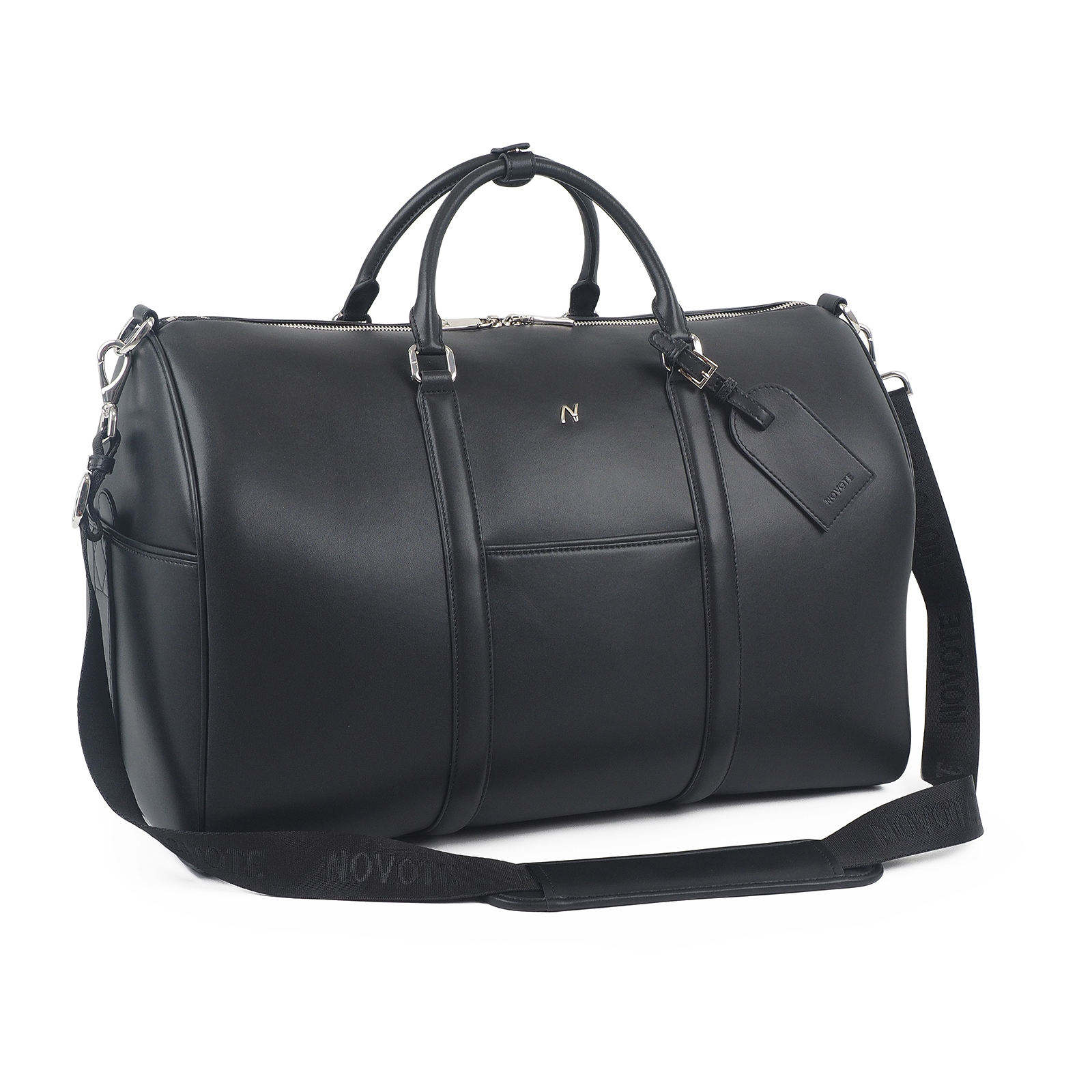 Luxury Cowhide Leather Travel Bag for Men – Large Capacity Weekend & Carry-On Bag