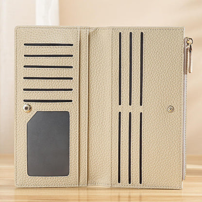 Valut Forge RFID Genuine Leather Long Wallet for Women