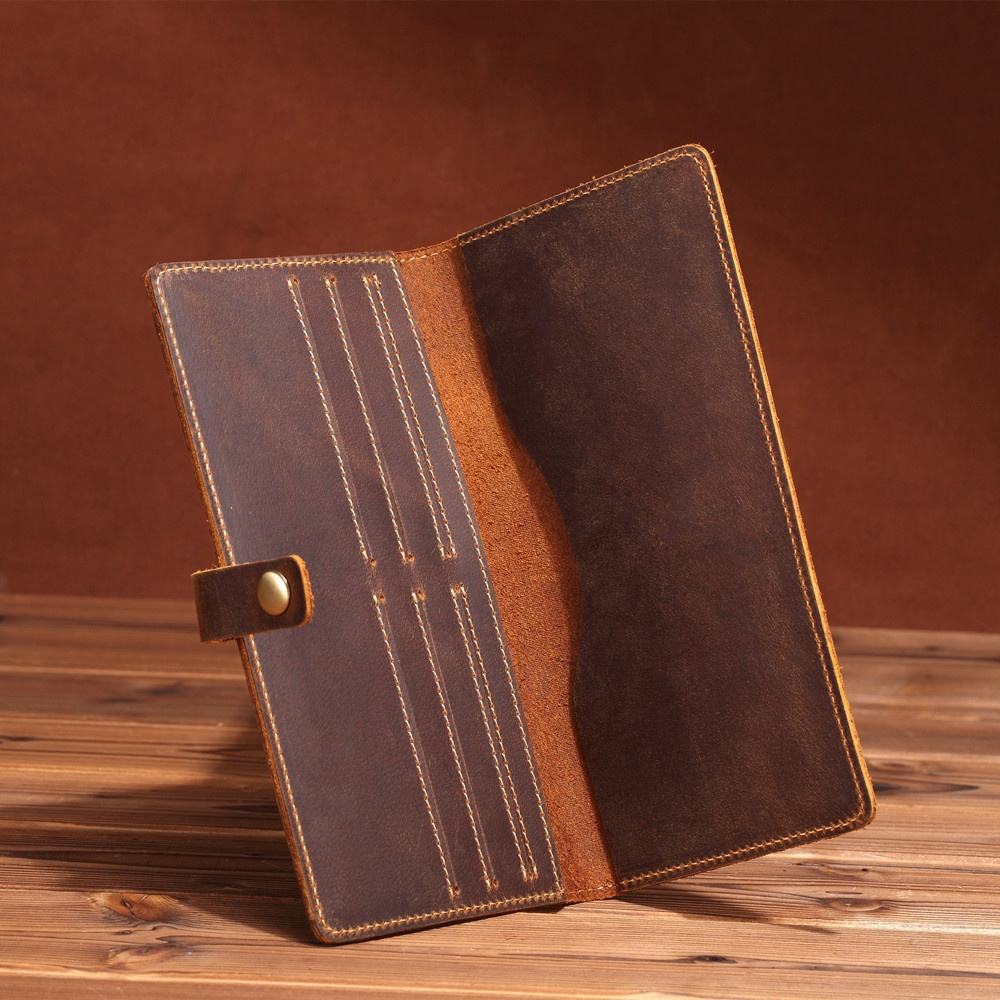 VAULT FORGE Crazy Horse Leather Long Wallet